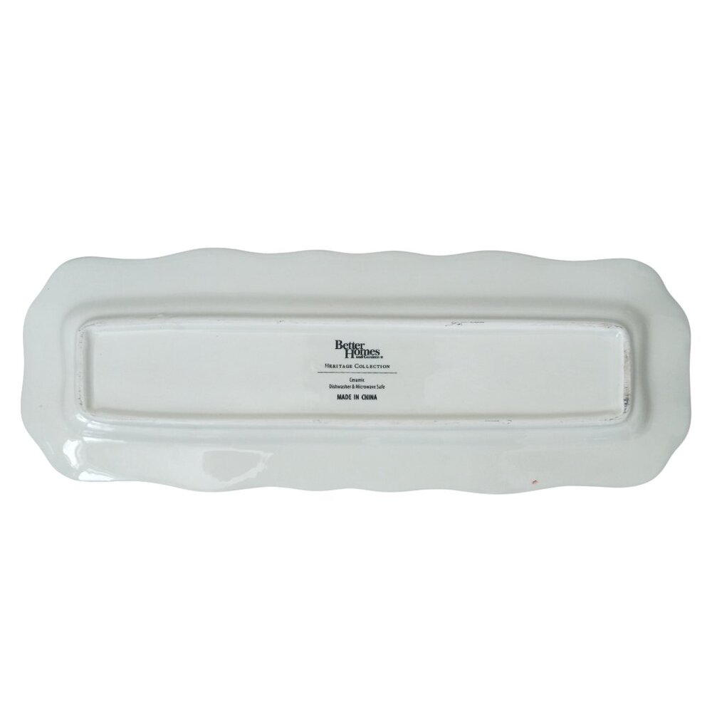 Better Homes And Gardens Heritage Collection Ceramic Platter Serving Tray Plate - Picture 6 of 10
